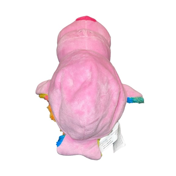 FLIPAZOO Rainbow Dolphin Pink Seal Stuffed Animal Reversible Plush Toy EUC - Picture 6 of 13